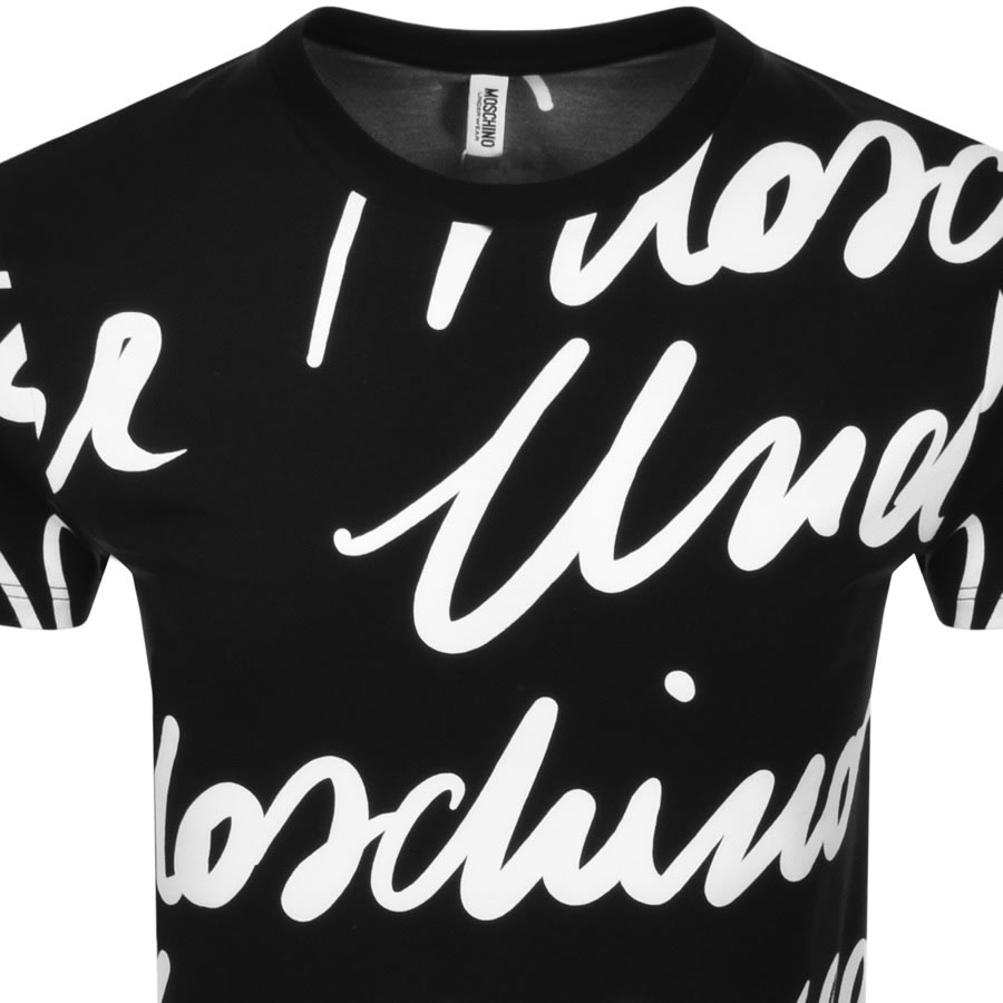 Alternative Image for ProductMoschino Short Sleeve Logo T Shirt Black2